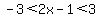 -3%3C2x-1%3C3