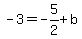 -3=-5%2F2%2Bb