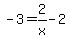 -3=2%2Fx-2