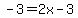 -3=2x-3