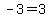 -3=3