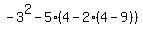 -3%5E2-5%284-2%284-9%29%29