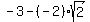 -3-%28-2%29sqrt%282%29