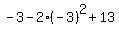 -3-2%28-3%29%5E2%2B13