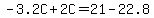 -3.2C%2B2C=21-22.8