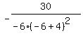 -30%2F%28-6%28-6%2B4%29%5E2%29