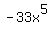 -33x%5E5