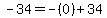 -34=+-%280%29+%2B34