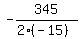 -345%2F%282%2A%28-15%29%29