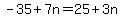 -35%2B7n=25%2B3n