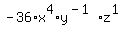 -36%2Ax%5E4%2Ay%5E%28-1%29%2Az%5E1