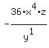 -36%2Ax%5E4%2Az%2Fy%5E1