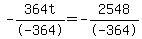 -364t%2F-364=-2548%2F-364
