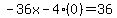 -36x-4%280%29=36