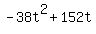 -38t%5E2+%2B+152t