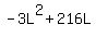 -3L%5E2+%2B+216L