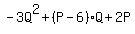 -3Q%5E2+%2B%28P-6%29Q+%2B+2P