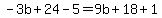 -3b%2B24-5=9b%2B18%2B1