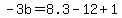 -3b=8.3-12%2B1