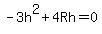 -3h%5E2%2B4Rh=0