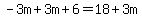 -3m%2B3m%2B6=18%2B3m