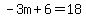 -3m%2B6=18