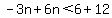 -3n%2B6n%3C6%2B12