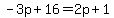 -3p%2B16=2p%2B1