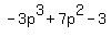 -3p%5E3%2B7p%5E2-+3+