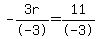-3r%2F-3=11%2F-3