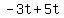 -3t%2B5t