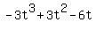 -3t%5E3%2B3t%5E2-6t