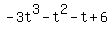 -3t%5E3-t%5E2-t%2B6