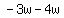 -3w-4w