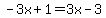 -3x%2B1=3x-3