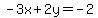 -3x%2B2y=-2
