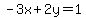 -3x%2B2y=1