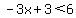 -3x%2B3%3C6