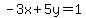 -3x%2B5y=1