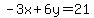 -3x%2B6y=21