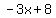-3x%2B8
