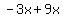 -3x%2B9x