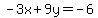 -3x%2B9y=-6