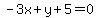 -3x%2By%2B5=0