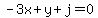-3x%2By%2Bj=0