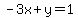 -3x%2By=1