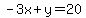 -3x%2By=20