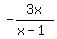 -3x%2F%28x-1%29