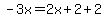 -3x=2x%2B2%2B2