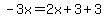 -3x=2x%2B3%2B3
